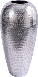 riess-ambiente Bodenvase ORIENTAL 50cm silber (1 St), Deko · Blumen · Hammerschlag Design · Metall