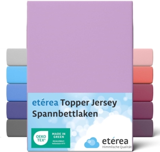 etérea Himmlische Qualität Spannbettlaken etérea Comfort Jersey Topper Spannbettlaken, Jersey, Gummizug: rundum, (1 Stück)