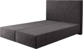 Boxspringgestell Dream-Well Mikrofaser Schwarz 140x200