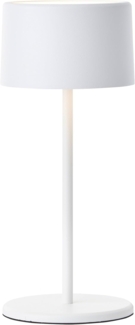 Brilliant LED Tischlampe in weiß Dimmbar & mit Akku Mobile Innenleuchte mit drei-Stufen-Touchdimmer Warmweißes Licht, stilvolles Design, energiesparend & flexibel einsetzbar - per USB aufladbar