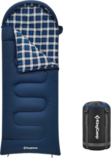 KingCamp Kinderschlafsack Kinderschlafsack Cloud 300 Winter, Decken Schlafsack XL Breit Baumwolle