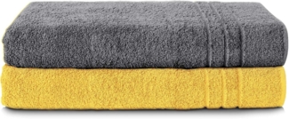 Komfortec Saunatuch Frotte aus 100% Baumwolle, Frottee (Packung, 2-St), 80x200 Saunatücher set XXL, Weich, Schnelltrocknend