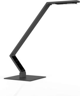 Luctra Tischleuchte Table Linear Base eckig mit Fuß Aluminium schwarz