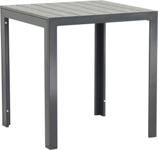 Pure Home & Garden Gartentisch FIRE SQUARE Nonwood Aluminium 70x70cm anthrazit