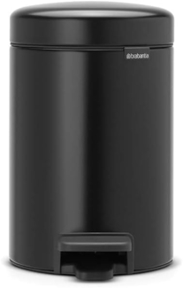 Brabantia 'NewIcon' Treteimer, Matt Black, 3 Liter