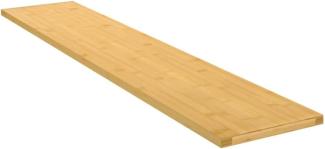 vidaXL Regalbrett, Bambus natur, 100 x 20 x 1,5 cm