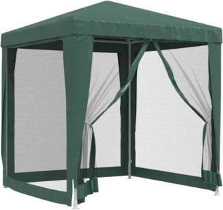 vidaXL Partyzelt mit 4 Mesh-Seitenwänden Grün 2x2 m HDPE 319218