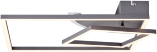 BRILLIANT Zorg LED Deckenleuchte 41x41 cm dunkelgrau matt | 1x LED integriert, 36W LED integriert, (Lichtstrom: 3200lm, Lichtfarbe: 3000K)