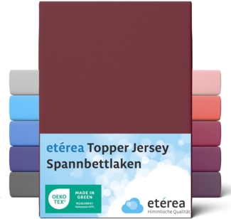 etérea Himmlische Qualität Spannbettlaken etérea Comfort Jersey Topper Spannbettlaken, Jersey, Gummizug: rundum, (1 Stück)