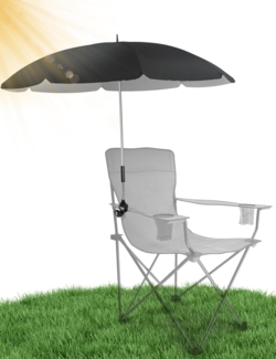 Styngard Sonnenschirm Stuhl Sonnenschirm für Liegestuhl mit UV Schutz 50+/120 cm Durchmesser