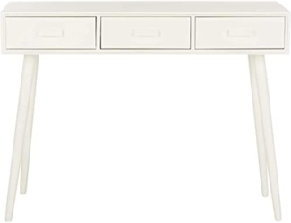 SAFAVIEH Modern Wooden Accent Table, in Antique and White, 35 X 105 X 80