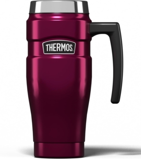 Thermos Stainless King Reisebecher, Edelstahl, Himbeere, 470ml