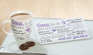 Gilde Porzell Jumbo-Tasse Oma,bei dir
