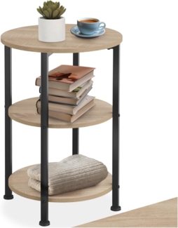 Beistelltisch Colchester 40x61 cm - Industrial Holz hell, Eiche Sonoma