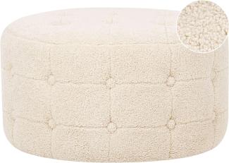 Pouf TAMPA Beige Bouclé 55 cm 55 cm