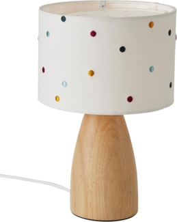 VERTBAUDET Kinderzimmer Nachttischlampe, Tupfen-Stickerei beige/mehrfarbig ONE SIZE