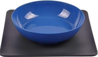 Yummynator Futternapf Gr.M, TPE / ABS blau / grau, 24 x 24 x 0,4 cm