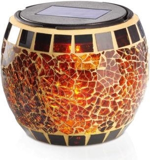 Esotec Solarleuchte Brillant, Mosaik LED-Tischleuchte