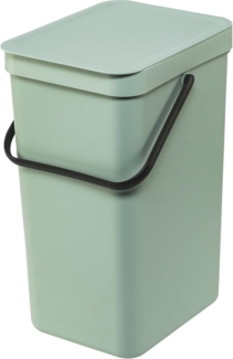 Brabantia 'Sort & Go' Abfallbehälter, Kunststoff, Jade Green, 16 Liter
