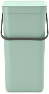 Brabantia 'Sort & Go' Abfallbehälter, Kunststoff, Jade Green, 16 Liter