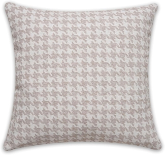 Sehlbach Kissen Jacquard Hahnentritt beige 45 x 45 cm