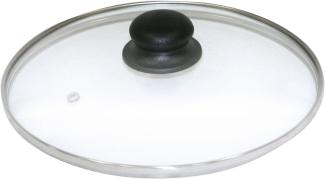 AXENTIA Glasdeckel 28 cm mit Edelstahlrand