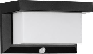 Eglo 48968 LED Solarleuchte/Wandleuchte UTRERA Kunststoff schwarz 32X0,12W L:20cm B:9cm H:12cm mit Sensor