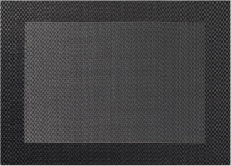 ASA Selection 78055076 Weboptik Tischset, 46 x 33 cm, Polychlorid, anthrazit
