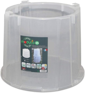 NOOR Verlängerung für Pflanzglocke MODUL'O - für große Gartenpflanzen Ø 40 x H 32cm - transparente Abdeckung für Jungpflanzen - Frühbeet-Zubehör Pflanzen-Schutzhaube aus Kunststoff