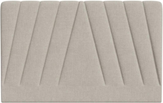 Vente-unique - Bett-Kopfteil 150 cm - Stoff - Beige - LIDAMA von Pascal Morabito