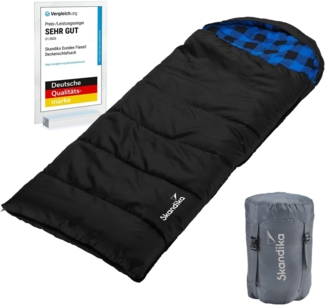 Skandika Kinderschlafsack, Flanell-Innenfutter, wasserabweisend, 3 Jahreszeiten, bis -15 °C