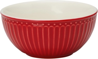 Greengate Müslischale Alice Müslischale red 14 cm, Steinzeug, (Schüsseln & Schalen)