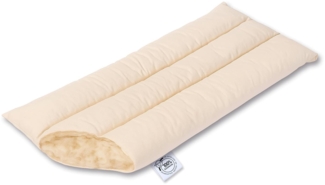 SCHMUSEWOLKE Baby Federwiegenmatratze - Matratze für die Federwiege - Bio-Baumwolle mit Schafwolle gefüllt - 85 x 28 x 4 cm