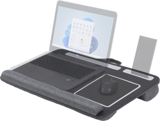 RICOO Laptoptisch LA0037, Laptop-Kissen mit Mauspad Laptop-Ständer Notebook Knietablett Holz