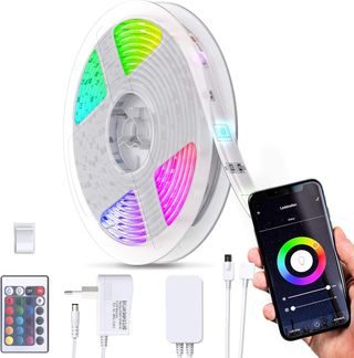 B.K.Licht LED-Streifen, 5m Smart Home LED Band dimmbar mit WiFi App-Steuerung