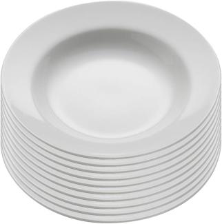 Maxwell & Williams Teller Ø 23 cm ROUND Suppe, mit Rand, Porzellan, P0092
