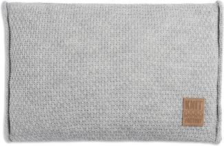 Knit Factory Jesse Kissen 60x40 cm Glatt Grau