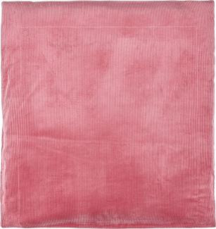 KraftKids Bezug für Wickeltischauflage Cord Breitcord Rosa breit 78 x tief 78 cm z. B. für MALM oder HEMNES Kommodenaufsatz von KraftKids