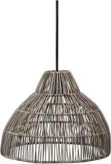 PR Home 7040-2503 Bao Outdoor Pendelleuchte Polyrattan grau 40cm