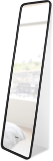Umbra Hub Standspiegel, Ganzkörperspiegel, Garderobe, Dekospiegel, Schwarz, Spiegel, H 157 cm, 1013215-040