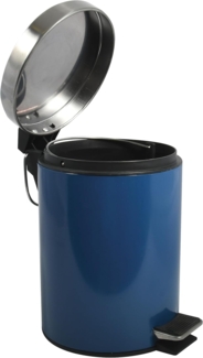 MSV Kosmetikeimer "Blau" Mülleimer Treteimer Abfalleimer - 3 Liter – mit herausnehmbaren Inneneimer