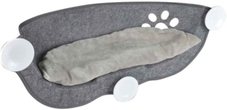 Love Story Hängematte für Katzen, Grau, Stoff, 67x25 cm