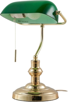 Lindby Schreibtischlampe Milenka, Metall, Gold / Messing IP20, 1 x 15 W