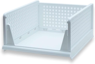 Intirilife Aufbewahrungsbox (1 St), Aufbewahrungs Box Korb Organizer für Schrank aus Kunststoff Faltbar