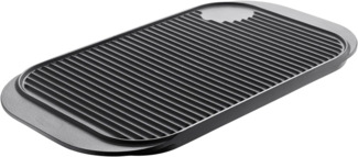 Berndes 034120 Eisenguss Grillplatte, 48,5x26,5 cm, schwarz