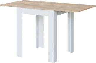 Calicosy Ausziehbarer Tisch Klappsystem in Buchform - L67 cm - Weiß