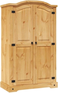 vidaXL Kleiderschrank Mexiko-Stil Kiefernholz 2 Türen 243732