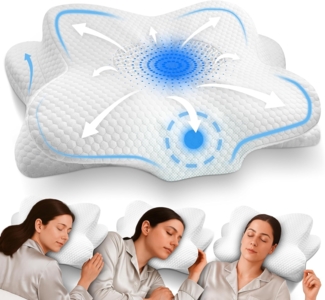 Gentle North Nackenstützkissen Orthopädisches Nackenstützkissen aus hochwertigem Memory Foam