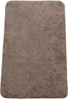 Brandsseller Badematte 60x90 cm Badteppich Badvorleger Badezimmerteppich Duschvorleger Taupe