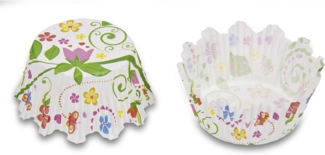 Städter Papier-Backförmchen Blumengarten Ø 3/4 cm / H 2 cm Mini 100 Stück